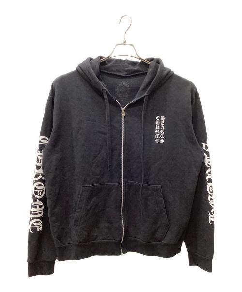 CHROME HEARTS（クロムハーツ）CHROME HEARTS (クロムハーツ) CHプラス総柄ダガージップパーカー ブラック サイズ:Mの古着・服飾アイテム