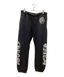 CHROME HEARTS（クロムハーツ）の古着「CHプラス総柄ホースシュースウェットパンツ」｜ブラック