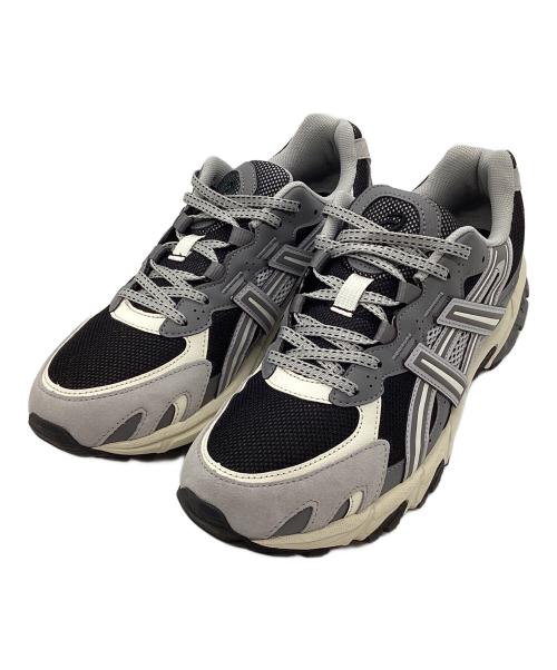 asics（アシックス）asics (アシックス) スニーカー ブラック×グレー サイズ:28cmの古着・服飾アイテム