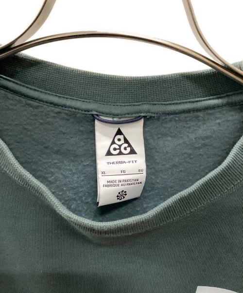 NIKE ACG（ナイキエーシージー）NIKE ACG (ナイキエーシージー) NIKE ACG スウェット グリーン サイズ:XLの古着・服飾アイテム