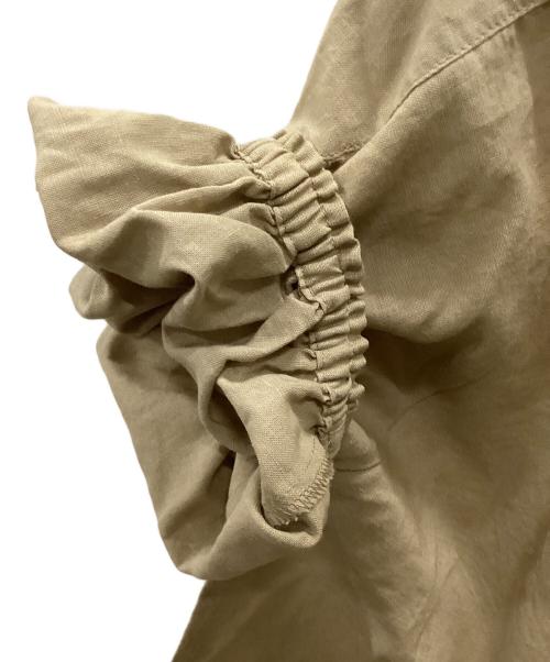 TSUHARU by samansa Mos2（ツハル バイ サマンサモスモス）TSUHARU by Samansa Mos2 (ツハル バイ サマンサモスモス) ラミーコットンレースブラウス ベージュ サイズ:F 未使用品の古着・服飾アイテム