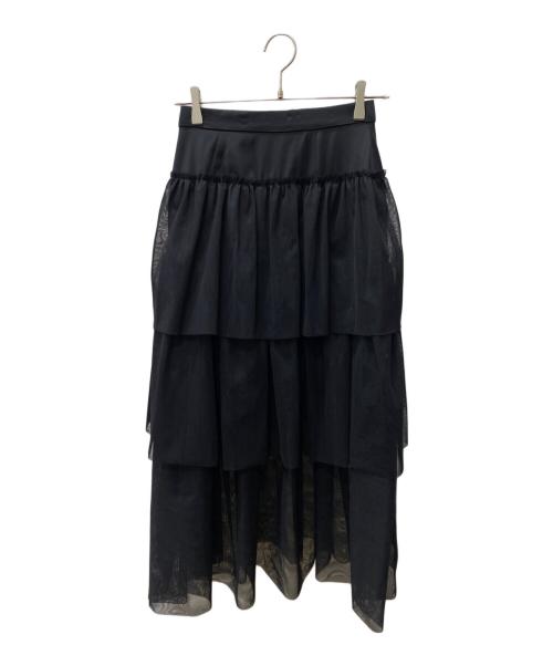 Snidel（スナイデル）Snidel (スナイデル) チュールバニエスカート ブラックの古着・服飾アイテム