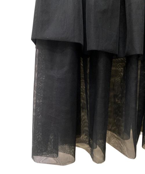 Snidel（スナイデル）Snidel (スナイデル) チュールバニエスカート ブラックの古着・服飾アイテム