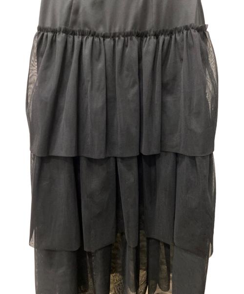 Snidel（スナイデル）Snidel (スナイデル) チュールバニエスカート ブラックの古着・服飾アイテム