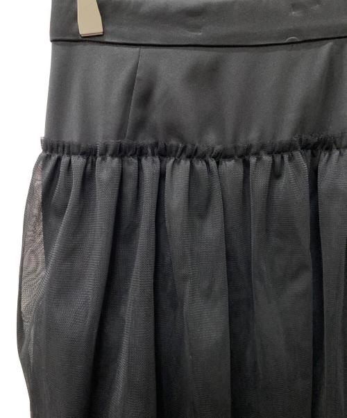 Snidel（スナイデル）Snidel (スナイデル) チュールバニエスカート ブラックの古着・服飾アイテム
