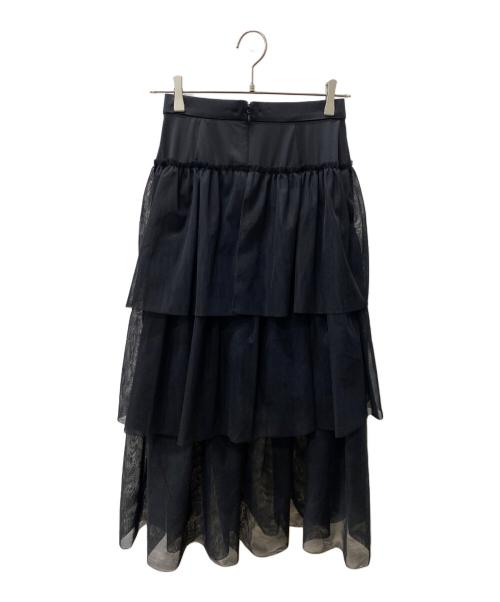 Snidel（スナイデル）Snidel (スナイデル) チュールバニエスカート ブラックの古着・服飾アイテム
