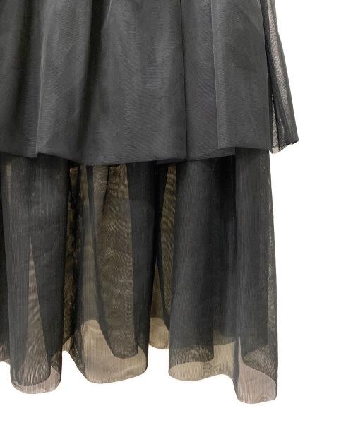 Snidel（スナイデル）Snidel (スナイデル) チュールバニエスカート ブラックの古着・服飾アイテム