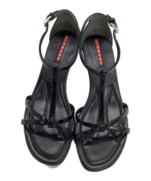 PRADA SPORTS（プラダスポーツ）PRADA SPORTS (プラダスポーツ) アンクルストラップサンダル ブラック サイズ:36の古着・服飾アイテム
