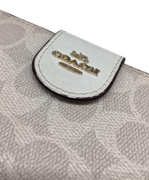 COACH（コーチ）COACH (コーチ) 2つ折り財布 ホワイトの古着・服飾アイテム