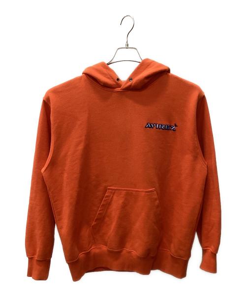 AVIREX（アヴィレックス）AVIREX (アヴィレックス) AVIREX プルオーバーパーカー オレンジ サイズ:Mの古着・服飾アイテム