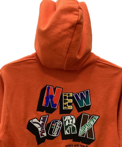 AVIREX（アヴィレックス）AVIREX (アヴィレックス) AVIREX プルオーバーパーカー オレンジ サイズ:Mの古着・服飾アイテム