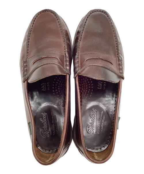 PARABOOT（パラブーツ）PARABOOT (パラブーツ) CORAUX コインローファー ブラウン サイズ:6 1/2の古着・服飾アイテム