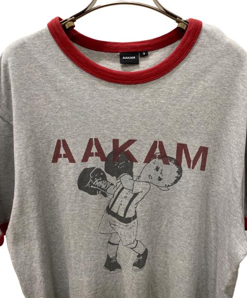 AAKAM（アーカム）AAKAM (アーカム) Tシャツ グレー サイズ:Lの古着・服飾アイテム