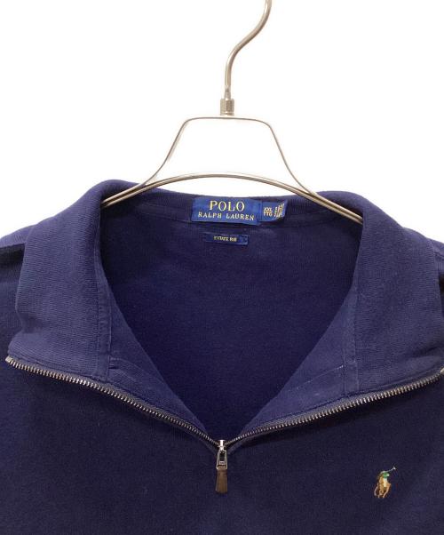 POLO RALPH LAUREN（ポロ・ラルフローレン）POLO RALPH LAUREN (ポロ・ラルフローレン) ハーフジップスウェット ネイビー サイズ:XXLの古着・服飾アイテム