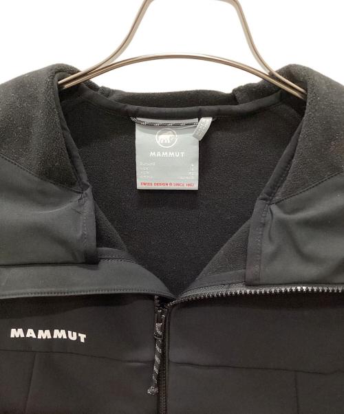 MAMMUT（マムート）MAMMUT (マムート) ウィンターフィールド ソフトシェル フーデッド ジャケット ブラック サイズ:XLの古着・服飾アイテム