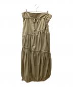 A VACATIONア ヴァケーション）の古着「ギャザースカート」｜ベージュ