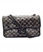 CHANELシャネル）の古着「フラップバック」｜ブラック×ピンク