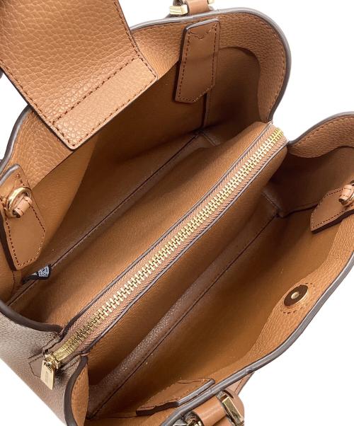 MICHAEL KORS（マイケル・コース）MICHAEL KORS (マイケル・コース) 2WAYバッグ ホワイト×ブラウンの古着・服飾アイテム