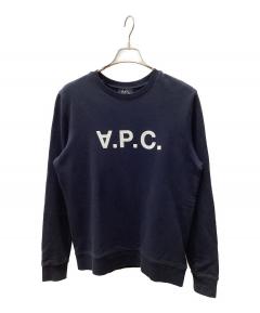 中古・古着通販】A.P.C. (アーペーセー) クルーネックロゴ刺繍
