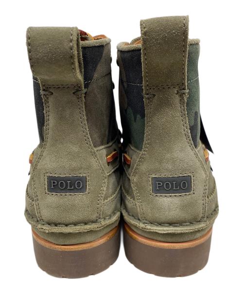 POLO RALPH LAUREN（ポロ・ラルフローレン）POLO RALPH LAUREN (ポロ・ラルフローレン) レンジャーミッドブーツ オリーブ サイズ:26cmの古着・服飾アイテム