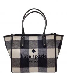 Kate Spade（ケイトスペード）の古着「トートバッグ」｜ホワイト×ブラック
