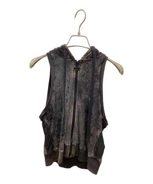 DIESEL（ディーゼル）DIESEL (ディーゼル) DIESEL ノースリーブパーカー ブラック サイズ:Sの古着・服飾アイテム