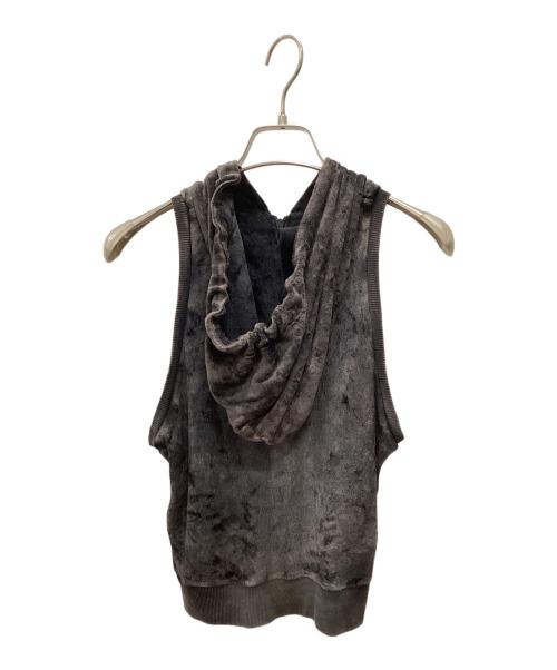 DIESEL（ディーゼル）DIESEL (ディーゼル) DIESEL ノースリーブパーカー ブラック サイズ:Sの古着・服飾アイテム