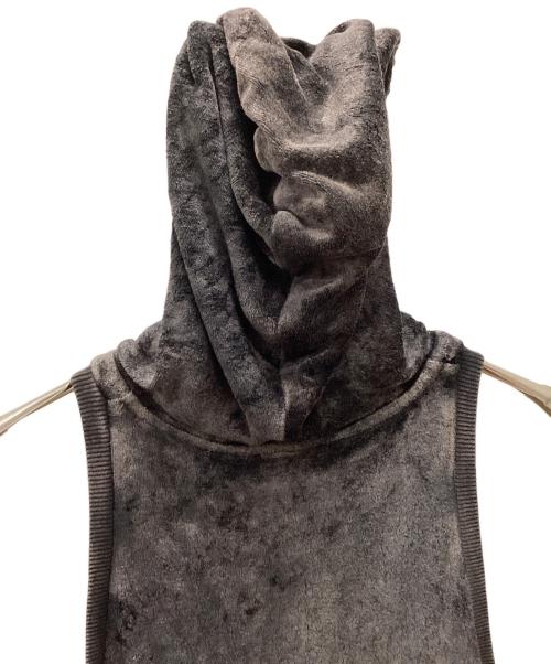 DIESEL（ディーゼル）DIESEL (ディーゼル) DIESEL ノースリーブパーカー ブラック サイズ:Sの古着・服飾アイテム