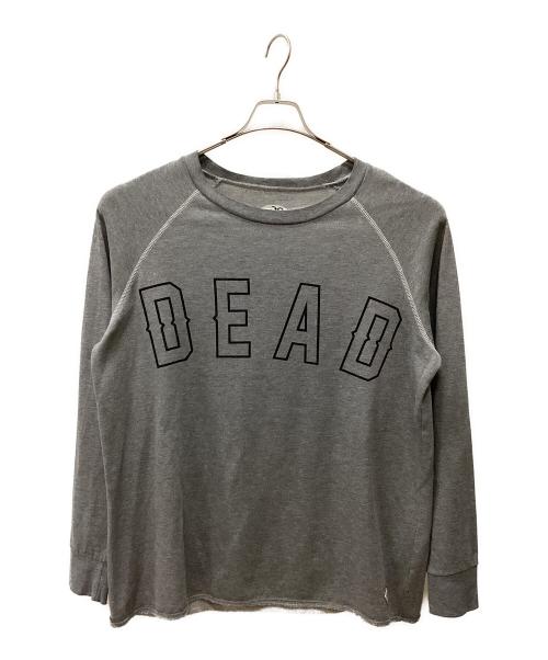 DROPDEAD（ドロップデッド）DROPDEAD (ドロップデッド) 長袖Tシャツ グレー サイズ:Lの古着・服飾アイテム