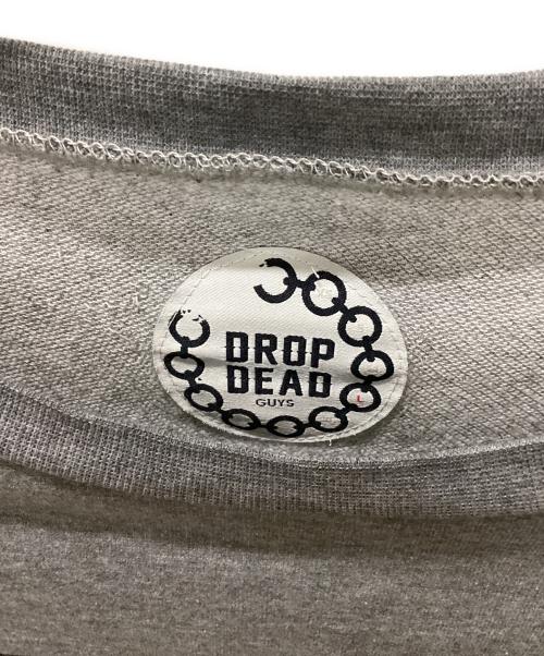 DROPDEAD（ドロップデッド）DROPDEAD (ドロップデッド) 長袖Tシャツ グレー サイズ:Lの古着・服飾アイテム