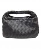 BOTTEGA VENETAボッテガベネタ）の古着「イントレチャートハンドバッグ」｜ブラック