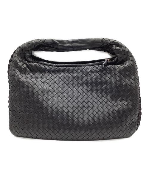BOTTEGA VENETA（ボッテガベネタ）BOTTEGA VENETA (ボッテガベネタ) イントレチャートハンドバッグ ブラックの古着・服飾アイテム