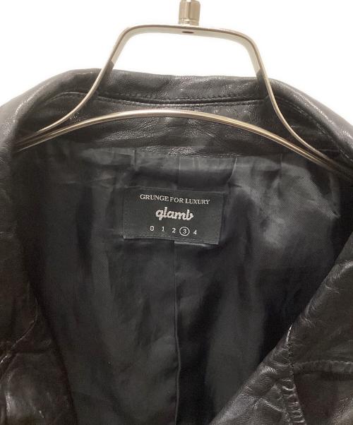 glamb（グラム）glamb (グラム) レザーライダースジャケット ブラック サイズ:3の古着・服飾アイテム