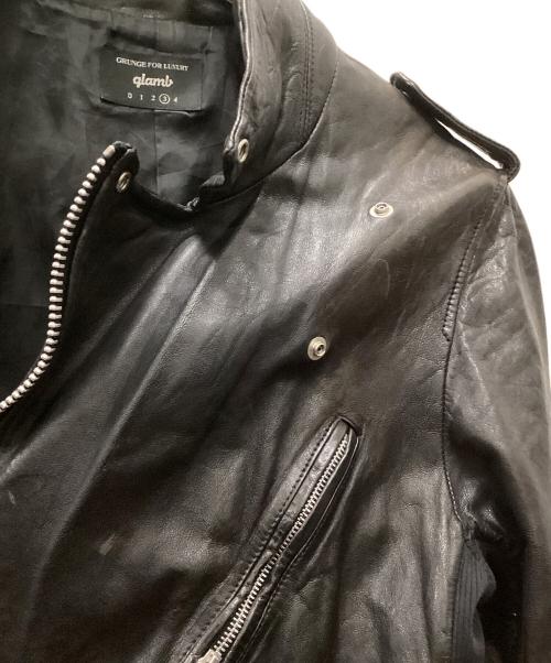 glamb（グラム）glamb (グラム) レザーライダースジャケット ブラック サイズ:3の古着・服飾アイテム