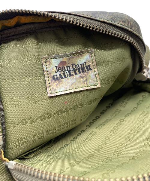Jean Paul GAULTIER（ジャンポールゴルチェ）Jean Paul GAULTIER (ジャンポールゴルチェ) Vサイバーショルダーバッグ ブラウン×グリーンの古着・服飾アイテム
