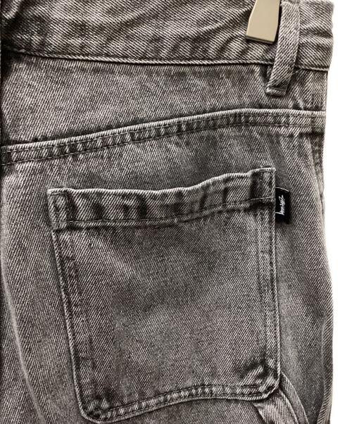 stussy（ステューシー）stussy (ステューシー) ダブルニーデニムパンツ グレー サイズ:Sの古着・服飾アイテム