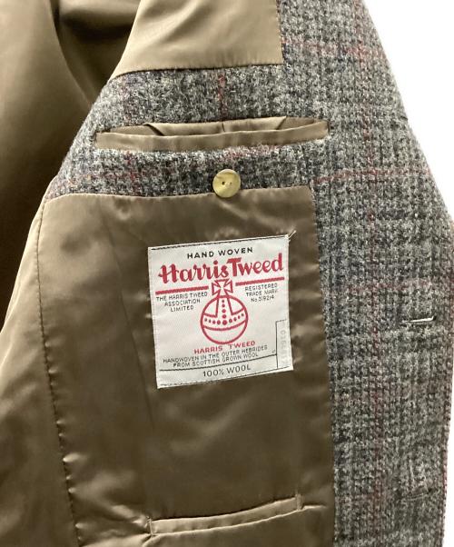 Harris Tweed（ハリスツイード）Harris Tweed (ハリスツイード) テーラードジャケット グレー サイズ:A6の古着・服飾アイテム