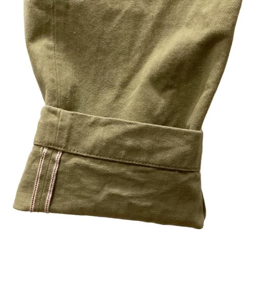 ONI DENIM（オニデニム）ONI DENIM (オニデニム) ブリティッシュドリル セルビッジ トラウザー カーキ サイズ:31の古着・服飾アイテム