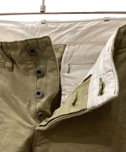 ONI DENIM（オニデニム）ONI DENIM (オニデニム) ブリティッシュドリル セルビッジ トラウザー カーキ サイズ:31の古着・服飾アイテム