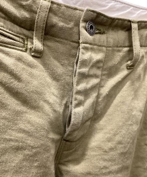 ONI DENIM（オニデニム）ONI DENIM (オニデニム) ブリティッシュドリル セルビッジ トラウザー カーキ サイズ:31の古着・服飾アイテム