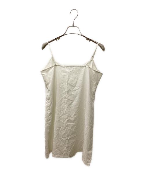 darich（ダーリッチ）darich (ダーリッチ) リボンシャーリングミニワンピース ホワイト サイズ:Free 未使用品の古着・服飾アイテム
