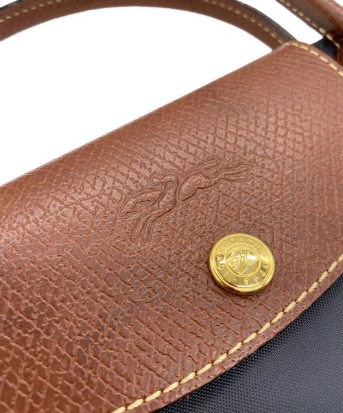 LONGCHAMP（ロンシャン）LONGCHAMP (ロンシャン) ハンドバッグ ネイビーの古着・服飾アイテム