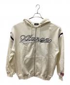 X-LARGEエクストララージ）の古着「LINE ZIP UP HOODED SWEATSHIRT」｜ホワイト
