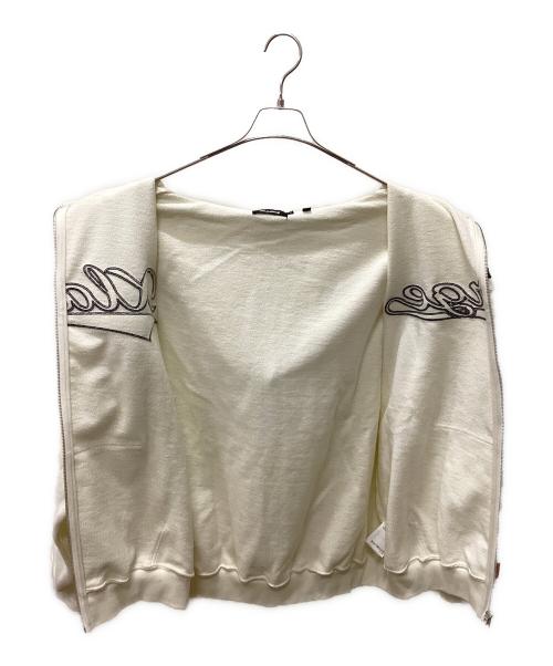 X-LARGE（エクストララージ）X-LARGE (エクストララージ) LINE ZIP UP HOODED SWEATSHIRT ホワイト サイズ:XLの古着・服飾アイテム