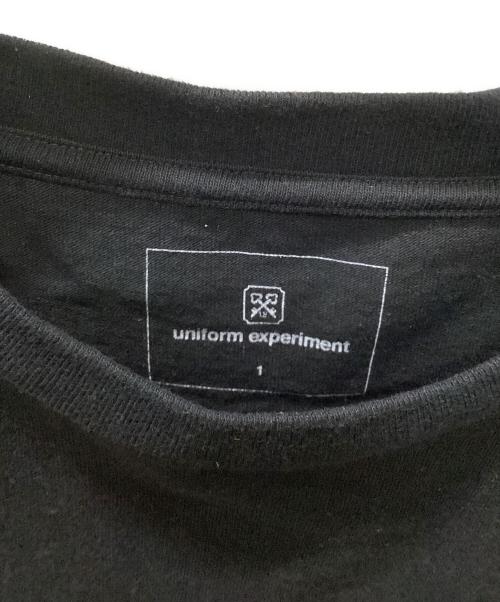 uniform experiment（ユニフォームエクスペリメント）uniform experiment (ユニフォームエクスペリメント) 半袖カットソー ブラック サイズ:1の古着・服飾アイテム