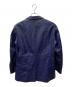 LANVIN (ランバン) レザーテーラードジャケット ブルー サイズ:48：5000円