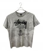 stussyステューシー）の古着「半袖カットソー」｜グレー