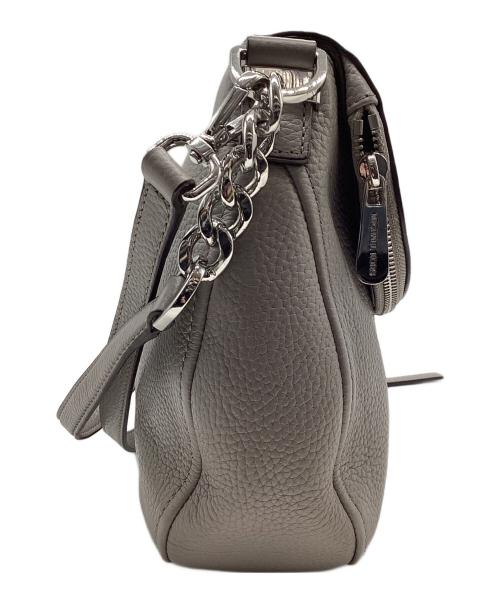 MICHAEL KORS（マイケルコース）MICHAEL KORS (マイケル・コース) レザーショルダーバッグ グレーの古着・服飾アイテム