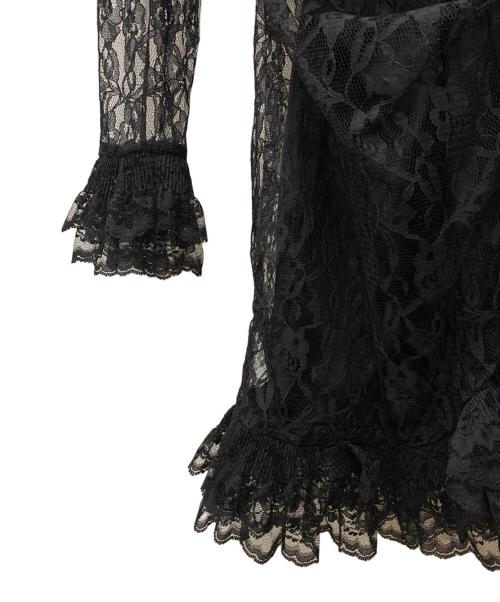 ANNA SUI（アナスイ）ANNA SUI (アナスイ) 薄手カーディガン ブラック サイズ:XLの古着・服飾アイテム