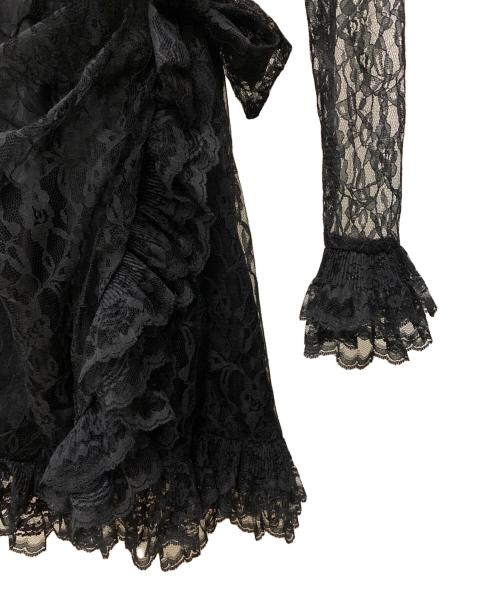 ANNA SUI（アナスイ）ANNA SUI (アナスイ) 薄手カーディガン ブラック サイズ:XLの古着・服飾アイテム